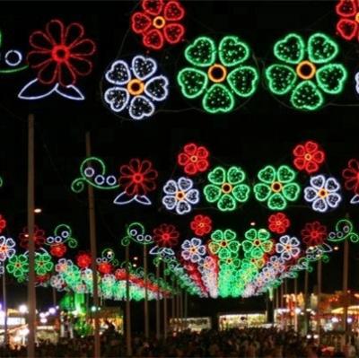 China Outdoor Outdoor Led Christmas Rope Pattern Lights For Main Street Decorations for sale