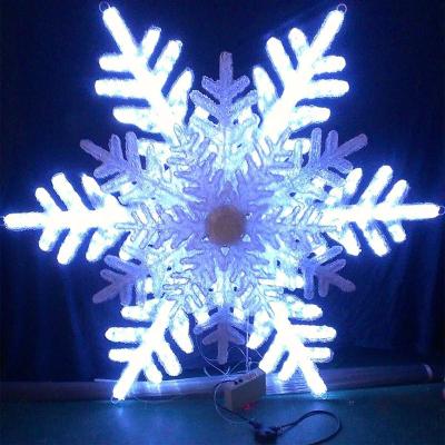 China Commercial Use Outdoor Decoration Waterproof LED Pattern Lights Snowflake Lamp Eid Decoration Light Customized Design for sale