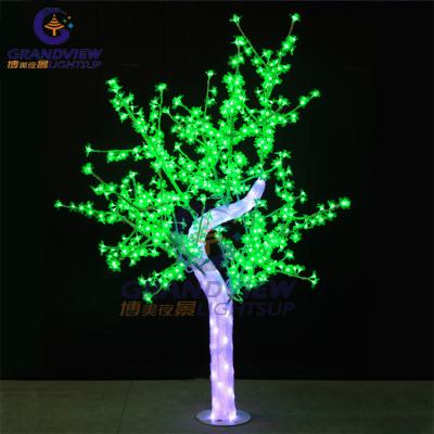 China Commercial Use GrandView Crystal White Artificial LED Pattern Tree Lights Outdoor Waterproof Christmas for sale