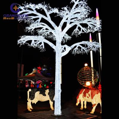 China Commercial Hot Sale 24V 6m Outdoor Use Crystal White Artificial ABS Tree Lights For Christmas LED for sale