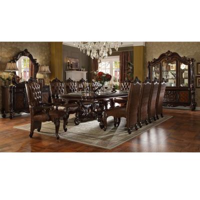 China Mid-Century Furniture Dining Table Adjustable Luxury Traditional Elegant Square Table Practical Table (Other) Set 10 Seats for sale