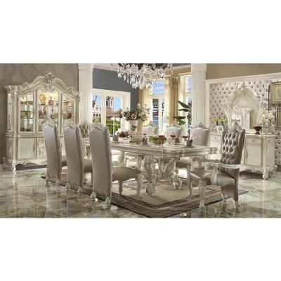 China (Other) China Factory Good Quality Luxury Adjustable Wooden Dining Set for sale