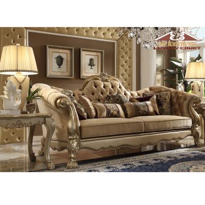 China Royal Style Leather Adjustable Living Room Sofas Lightweight (Others) Luxury Sofas , Sectionals Couch Living Room Sofa Set Custom Furniture for sale