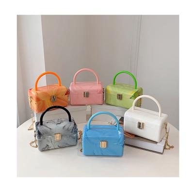 China Fashion Marble Pattern Tote Bag Luxury Box Handbags Women Bags Designer Brand Famous Clutch Bag Party Wedding Purse Acrylic Bolso for sale