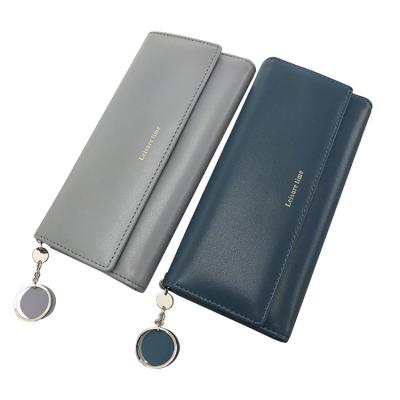 China Long Designer Multifunctional Pendant Cute Simple Waterproof PU Leather Women Clutch Purse for sale