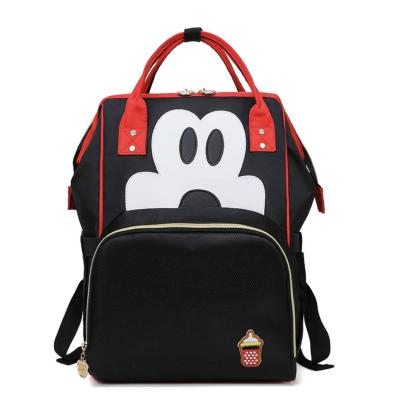 China Wholesale Durable Waterproof Baby Minnie Mouse Diaper Bag Mother's Diaper Bag Waterproof Wet Backpack for sale