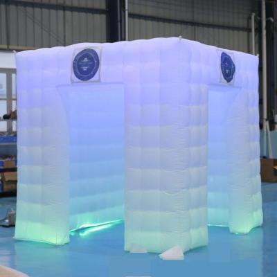 China Custom Inflatable 360 ​​Photos Photo Booth Wall Mount Portable Outdoor Backdrop Event Fence Booth Party For Wedding for sale