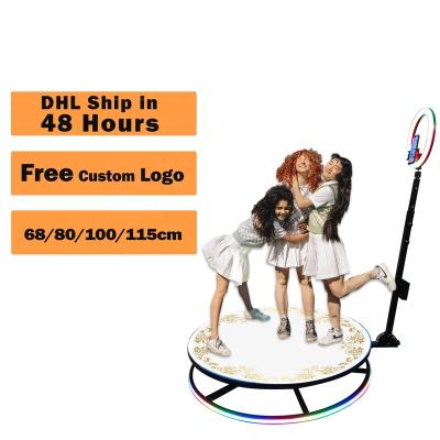 China Multifunctional Rotating Party Photo Booth For Small Items Photobooth Rotation 360 Ring Light With Low Price for sale