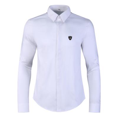 China High Quality Custom Cotton Anti-Wrinkle Mens Wear 100% White Button Down Long Sleeves Shirt for sale