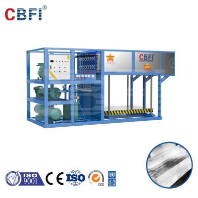 China Industrial Chiller For Water 5 Tons Industrial Direct Cooling Block Ice Machine for sale