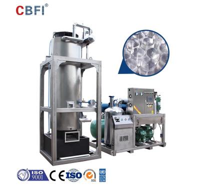 China 10 tons industrial or commercial automatic tube ice cream machine commercial with ice packing machine price customized large scale construction projects for sale