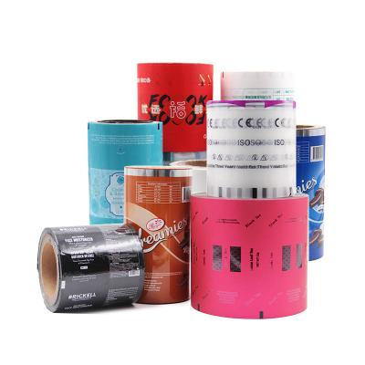 China Flexible Laminated Plastic Aluminum Moisture Proof Film Roll Food Packaging For Packing Tea Sugar Sealing Milk Spice Powder Film for sale