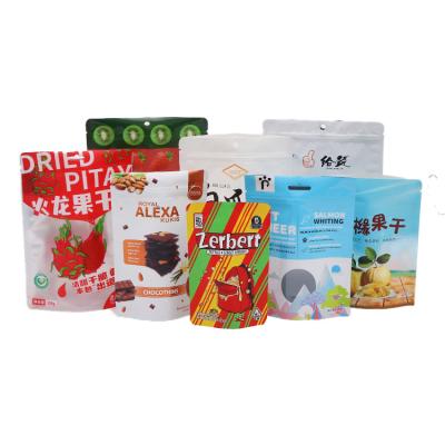 China Customized Moisture Proof Baggies Stand Up Pouch Food Packaging Bags Zip To Lock Foil Plastic Bags for sale