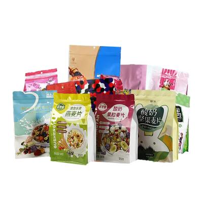 China Custom Printed Moisture Proof 8 Sides Heat Seal Plastic Mylar Bags For Food Storage Foil Top Gusset Bag Zipper Box Packaging Pouch for sale