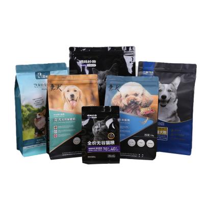 China Customized Dog Food Cat Food Composite With Zipper 8 Sides Seal Moisture Proof Food Packaging Bag for sale