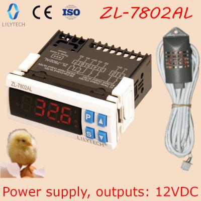 China ZL-7802AL, 12VDC Input and Output Controller for Farms, 12v Incubator, Lilytech, Temperature and Humidity Controller for Incubator for sale