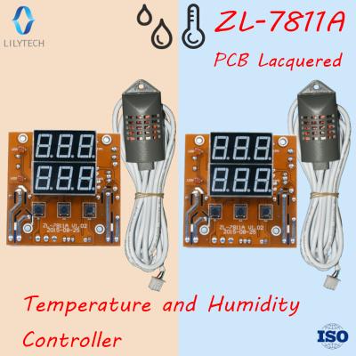 China ZL-7811A, 12V, temperature and humidity controller, thermostat hygrostat, Lilytech, ZL-7811A thermo hygrostat for sale