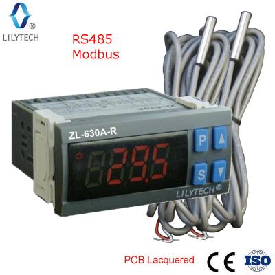 China ZL-630A-R, thermostat modbus, temperature controller with rs485, cold storage controller modbus, Lilytech ZL-630A-R for sale