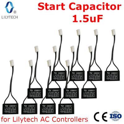 China Commercial start capacitor for Lilytech AC controller, 1.5uF, 12 pcs lot pack for sale