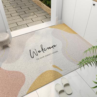 China Heavy Duty Door Entrance Wire Fence Floor Mat Household Door Entryway Household Door Stain Resistant Outside Foot Pad Cut Mat Door Mat Non Slip Mat for sale