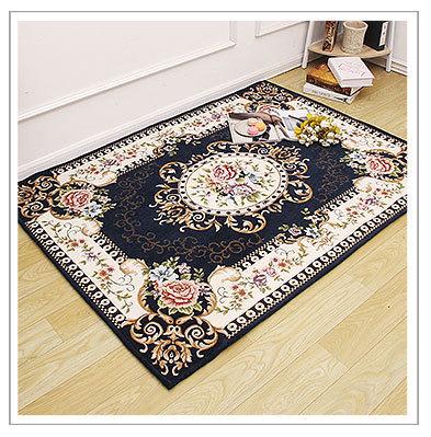 China Stain Resistant European Floor Mat Living Room Bedroom Carpet Dustproof European Rug Household Carpet for sale