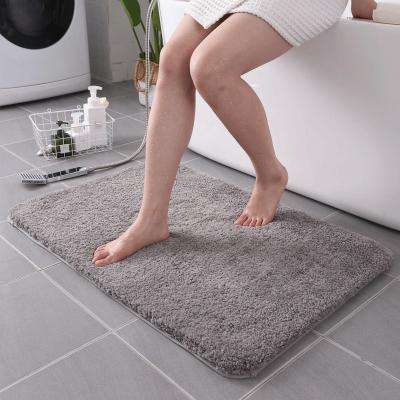 China Stain Resistant Thickened Velvet Carpet Door Mat Kitchen Mat Bathroom Anti Slip Absorbent Mat for sale