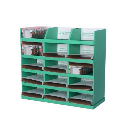 China Woerma Single Sided Hot Pallet Cup Supermarket Display Rack Cardboard Stable Sale Display Stand for sale