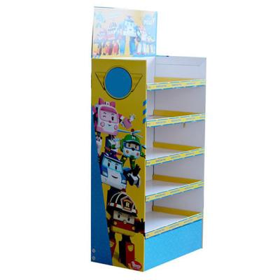 China Single Sided Custom Mall Display Stand Paper Floor Display Stand Mall Display Stand for sale