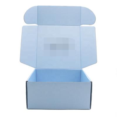 China Recycled Materials Factory Wholesale Recycled Custom Printed Logo Apparel Shipping Packaging Box Mailer Corrugated Paper Box for sale