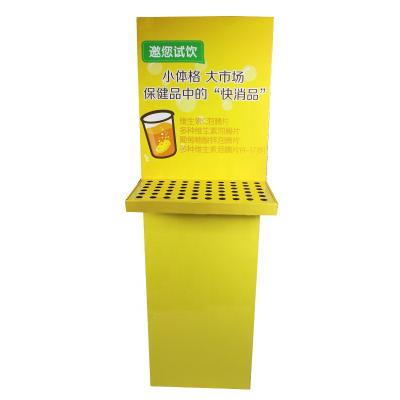 China Customized Double Sided Bottles Good Sales Flooring Cardboard Display For Beverage Display for sale