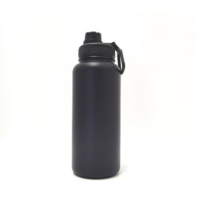 China Durable BPA Free Stainless Steel Custom Vacuum Insulated Wide Mouth 500ml 550ml 1000ml Thermos Sport Water Bottle With Swing Top Lid for sale