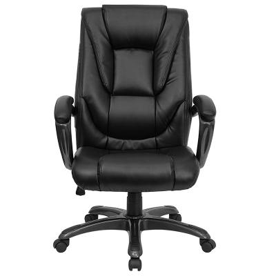 China Cheap Leather Office Swivel Chair Boss Chair (Height) Office Furniture Traditional Adjustable Ergonomic Office Chair for sale