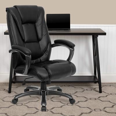 China Cheap Leather Office Swivel Chair Boss Chair (Height) Office Furniture Traditional Adjustable Ergonomic Office Chair for sale