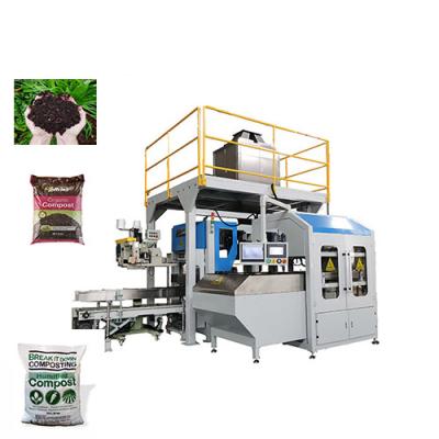 China Quantitative Automatic Food Custom 20 To 50kg Compost Big Bag Open Mouth Bagging Packing Machine for sale