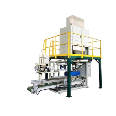 China Semi Automatic Food Open Mouth 25kg Sodium Hydroxide PP Bag PE Woven Packing Bagging Machine for sale