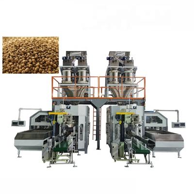 China 5kg10kg 25kg 30kg 35kg Food Full Automatic Animal Feed Big Open Bag Mouth Packing Bagging Machine for sale