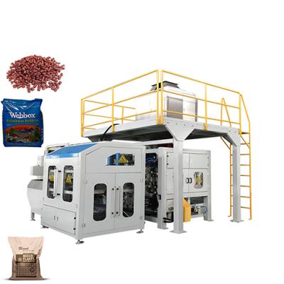 China Quantitative 10kg to 30kg Fish Food Automatic Custom Feed Big Bag Open-mouth Packing Machine for sale