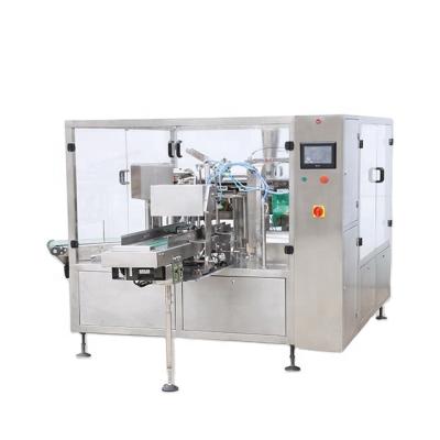 China Automatic Food Packing Machine 6 Station Rotary Premade Pouch Packing Machine For Chilli Powder for sale