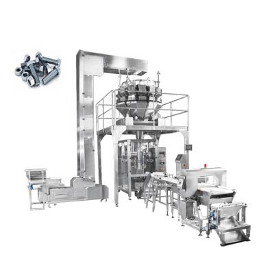 China Vertical VFFS Food Pillow Gusset Bag Hardware Product Packing Machine With Combination Multi Head Weigher for sale