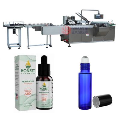 China Automatic 1fl 30ml Beverage Roll On Skin Serum Machine Box Cartoning Packing Machine For Essential Perfume Bottles for sale