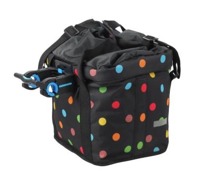 China 600D Polyester Quick Detachable Bicycle Basket For Women, Dog And Cat Pet Carrier, Handlebar Basket for sale