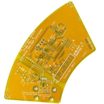 中国 2層の堅く速い回転PCB 1.6mm 1oz黄色い戦士の表情の白 販売のため