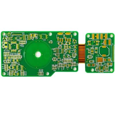 중국 2 온스 엄격한 플렉스 PCB 8 층 ENIG 녹색 커버 필름 백색 1.5 밀리미터 판매용