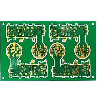 China 6 Layers Custom Rigid Flex PCB 0.9mm Green No Silkscreen 151.5*88.74mm for sale