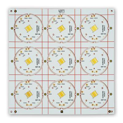 중국 Cu 기반을 둔 구리 PCB 1 층 회로 2 온스 ENIG 199.00mm*199.00mm 판매용