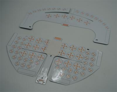 China 2L LED PCB Board FR4 1.5MM White And Black Soldermask With OSP For LED Display PCB for sale