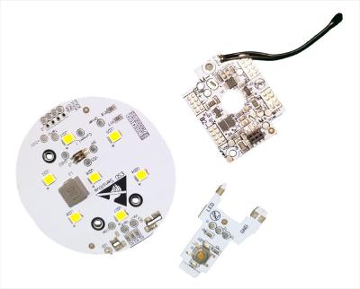 China 1 Layer Aluminium PCB Assembly With White Soldermask LF HAL For Lighting for sale