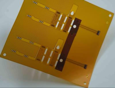 China 0.1mm - 0.5mm Polymide Flexible PCB Board with ENIG Finish and Optional Silkscreen and Mask Color for sale