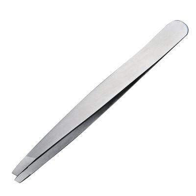 China Welcome Good Quality Slanted Eyebrow Tweezers Stainless Steel Eyebrow Tweezers OEM ODM Beauty Care Makeup Tools for sale