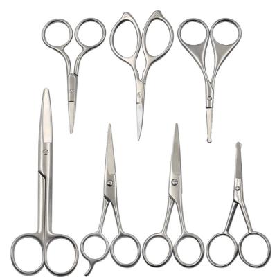 China Semi Permanent Sharpness Beauty Tools Eyebrow Trimming Scissor Novice Eyebrow Trimming Tool for sale